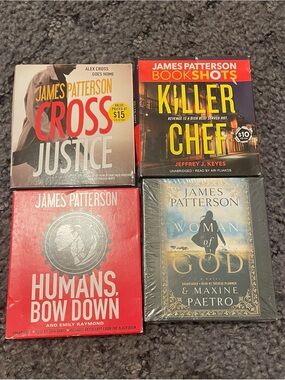 James Patterson Audio Books Lot On CD Cross Justice Humans Bow Down Killer Chef